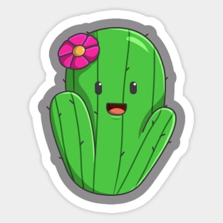 Kawaii Cactus Sticker